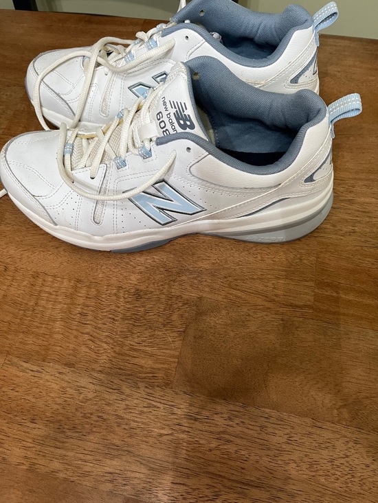 New Balance Shoes - New Balance White and Light Blue Women's Athletic Shoes